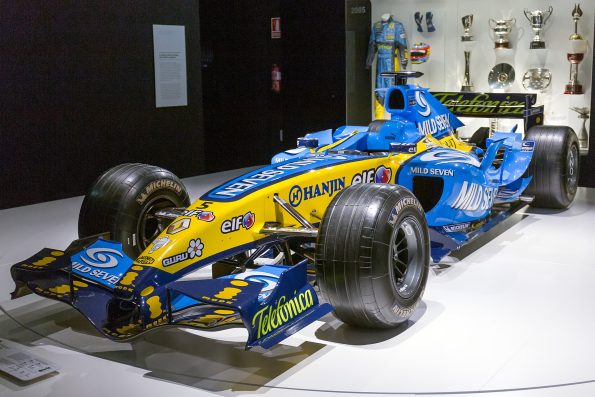 Fernando Alonso 2005 Renault R25 F1 Car at Museo y Circuito Fernando Alonso